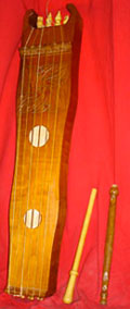 Tambourin à cordes et flûte